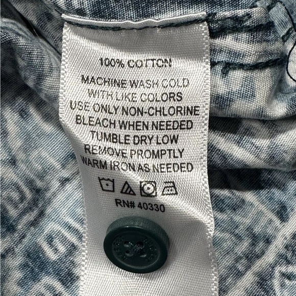 Haggar Hawaiian All Over Print Button Shirt AOP Mens XL Palm Tree Short Sleeve - Picture 7 of 11